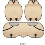 Bod Keten Terletmez Oto Koltuk Minderi Seti Koltuk Koruma Kılıfı Yalı Serisi Ön Arka Set Siyah - Görsel 5