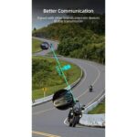 KEMBORN Motosiklet Kask Kulaklık  1adet 2 kişilik İntercom Bluetooth Seti  1200 mt   interkom  Evrensel Eşleşme.X2 Pro. - Görsel 6