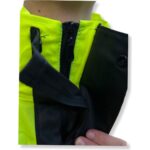 Geborgenheit Fosforlu Yeşil Motorcu Yağmurluk File Astarlı Motosiklet Yağmurluk Cepli - Görsel 6