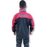 Geborgenheit Kırmızı Motorcu Yağmurluk File Astarlı Motosiklet Yağmurluk Cepli - Görsel 2