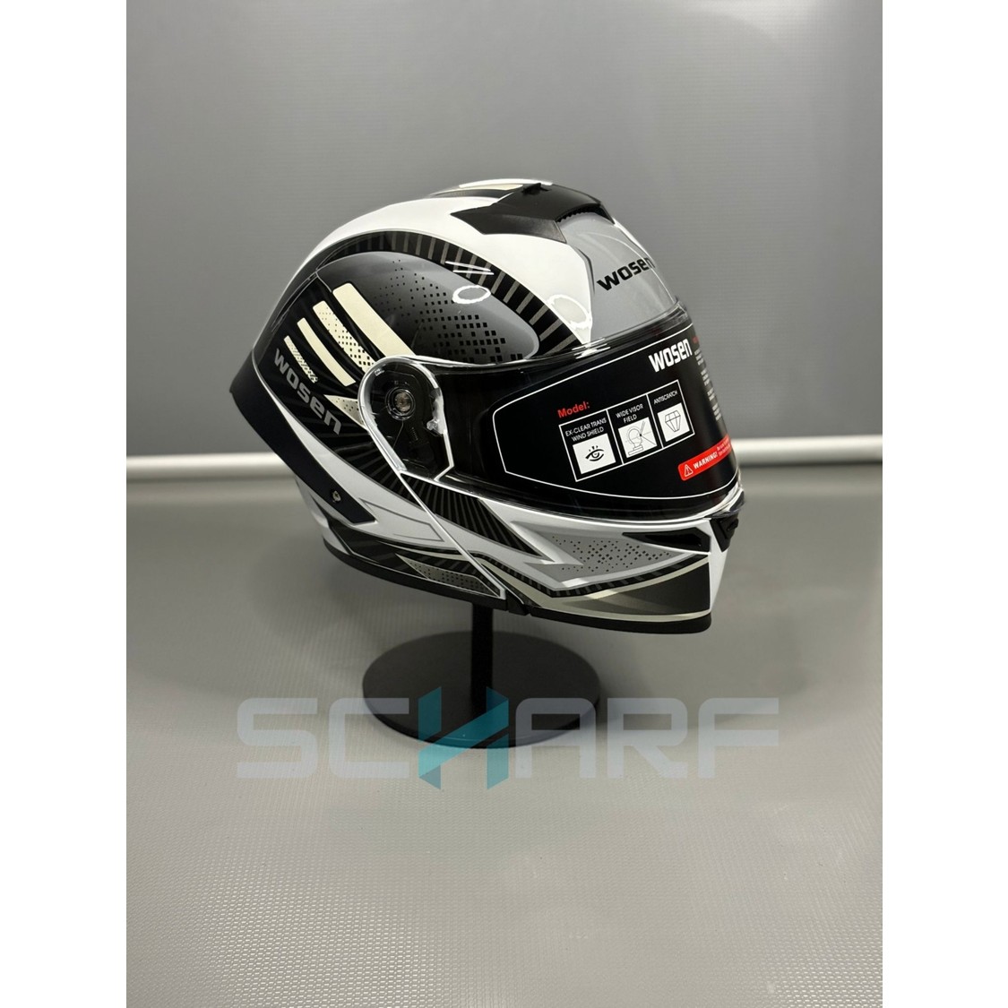 110000809479559.jpg Wosen WS-202 Güneş Vizörlü Çene Açılır Kask - Görsel 1