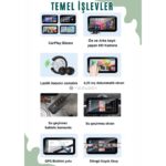 Yeelock 6.25 Inç 2k Motorsiklet Carplay Lastik Sensörlü Gpsli 2 Kameralı Su Geçirmez Dokunmatik Ekran - Görsel 2