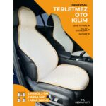 Meka Part Oto Koltuk Koruyucu Kılıf 5 Parça Universal Bej 2+3