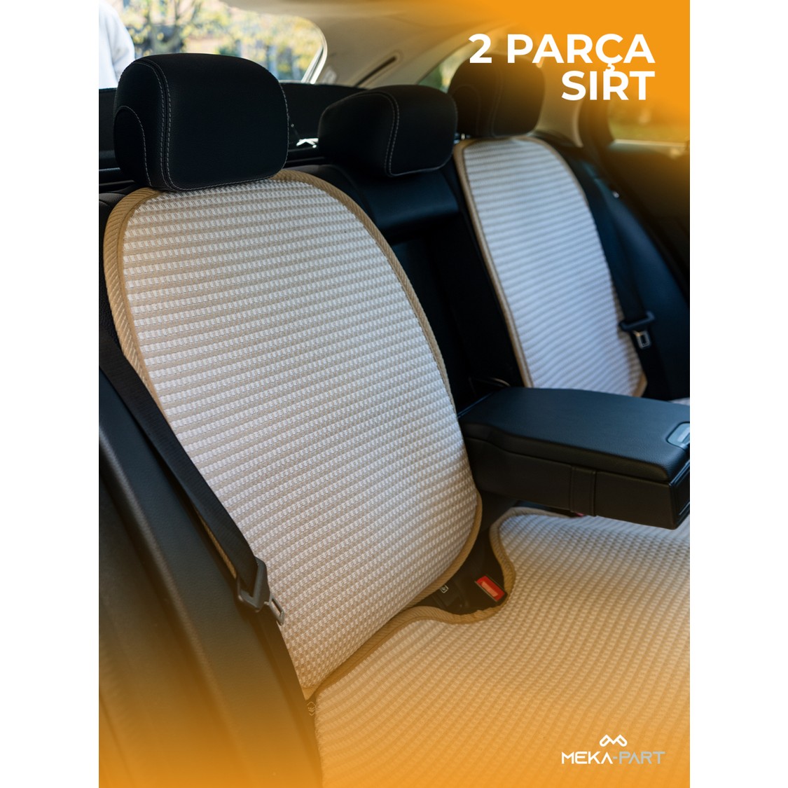 110000815121533.jpg Meka Part Oto Koltuk Koruyucu Kılıf 2 Parça Sadece Arka Koltuk Sırt Universal - Görsel 1