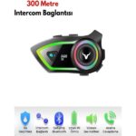 Deanb A602X IP67 Su Geçirmez 2 Kişi 300M İNTERKOM  RGB Işık Wireless Motor Motosiklet Kask Kulaklığı - Görsel 2