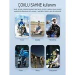 Deanb A602X IP67 Su Geçirmez 2 Kişi 300M İNTERKOM  RGB Işık Wireless Motor Motosiklet Kask Kulaklığı - Görsel 4