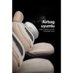 Modern Garaj Universal Tay Tüyü Koltuk Kılıfı Ortopedik (Arka Koltuk 2+1 Uyumlu ) - Görsel 2