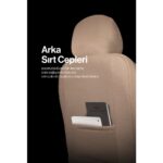 Modern Garaj Universal Tay Tüyü Koltuk Kılıfı Ortopedik (Arka Koltuk 2+1 Uyumlu ) - Görsel 3