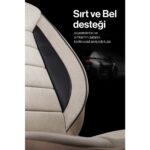Modern Garaj Universal Tay Tüyü Koltuk Kılıfı Ortopedik (Arka Koltuk 2+1 Uyumlu ) - Görsel 4