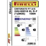Pirelli 245/45R18 100H Xl Rft Cinturato P7 A/s (*) (Moe) Oto 4 Mevsim Lastiği ( Üretim: 2024 ) - Görsel 2