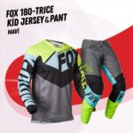 Fox 180 Trıce Mavi Çocuk Jersey Pantolon Takım