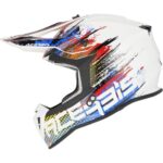 Acerbis Lınear Kask 2206 Beyaz Kırmızı Mavi - Görsel 3