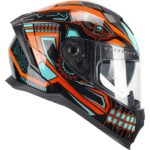 Cgm 311M Blast Maya Kapalı Motosiklet Kaskı Turuncu-Mavi M