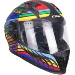 Cgm 311X Blast Skull Kapalı Motosiklet Kaskı Gökkuşağı M - Görsel 2