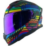 Cgm 311X Blast Skull Kapalı Motosiklet Kaskı Gökkuşağı M - Görsel 5