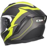 Cgm 311G Blast Sport Kapalı Motosiklet Kaskı Mat Siyah-Sarı M - Görsel 4
