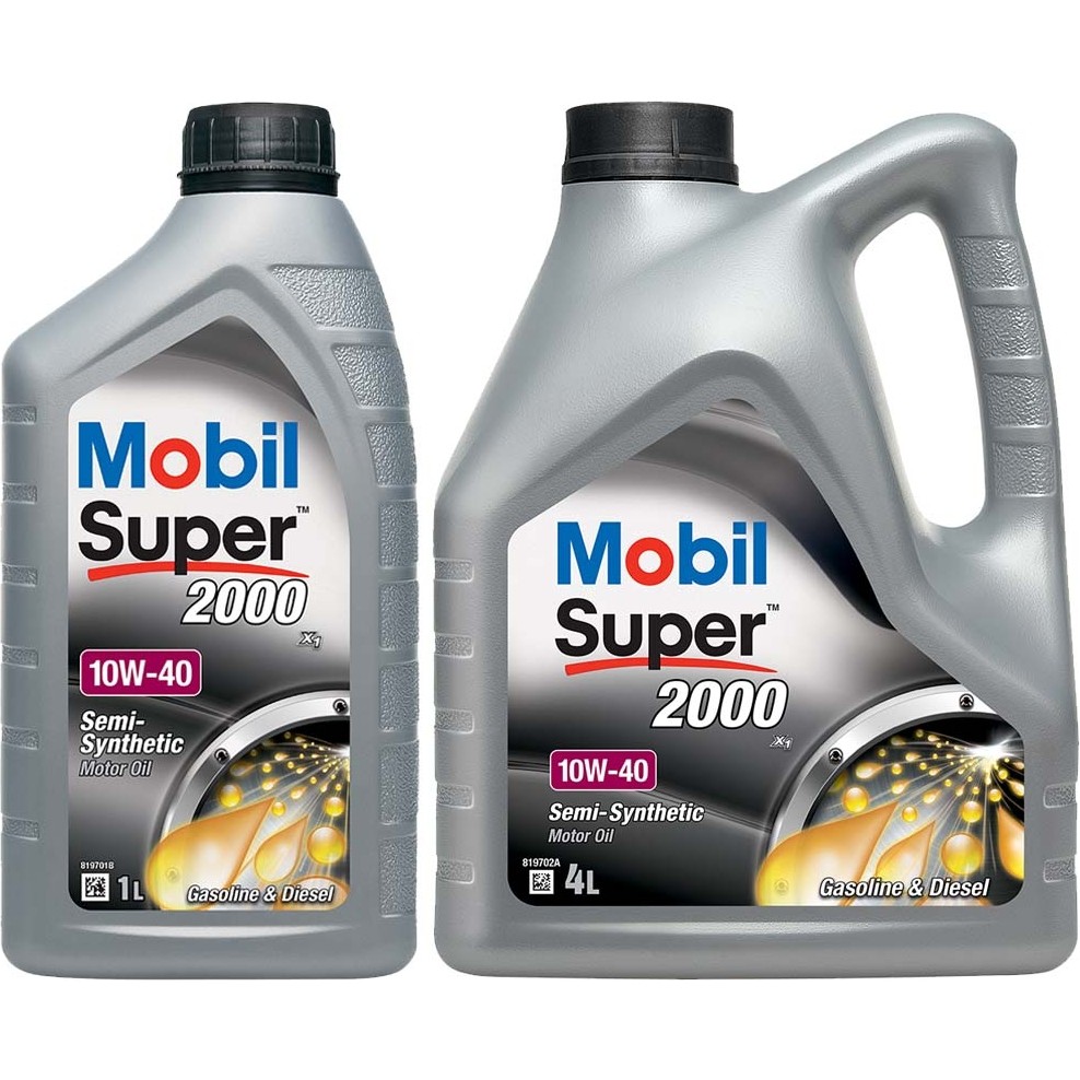 110000882212495.jpg Mobil Super 2000 X1 10W40 Motor Yağı 4 L + 1 L ÜT:2024 - Görsel 1