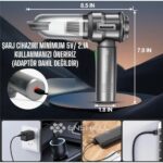 Enshall Yeni Kablosuz Şarjlı 3 Kademeli 2ın1 Profesyonel Ultra Çekim Güçlü Mini Araç Süpürgesi - Görsel 5