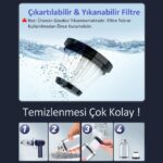 NEO CLASS Neo 3 Kademeli Süper Şarjlı Araç Süpürgesi Ev-Ofis-Araba Kullanımı Çok Fonksiyonlu Emiş Gücü 15000PA - Görsel 4