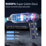 NEO CLASS Neo 3 Kademeli Süper Şarjlı Araç Süpürgesi Ev-Ofis-Araba Kullanımı Çok Fonksiyonlu Emiş Gücü 15000PA - Görsel 5