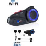 Prepare 1000 mt 2k Kameralı Wifi Intrcom Fm Radyolu Anti Titreşim Kask Kulaklık Su Geçirmez 6 Eş Profesyonel