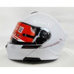 mt Kask mt Genesis Sv A0 Çene Açılır Kask Parlak Beyaz - Görsel 2