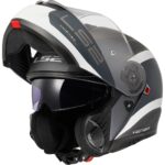 Ls2 Strobe 2 Vıctory Çene Açılır Motosiklet Kaskı Gri-Mavi-Kum