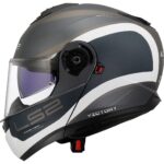 Ls2 Strobe 2 Vıctory Çene Açılır Motosiklet Kaskı Gri-Mavi-Kum - Görsel 3