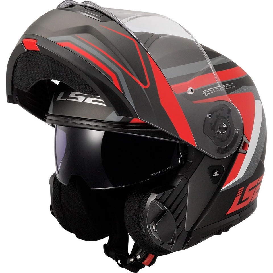 110000918039398.jpg Ls2 Strobe 2 Phantom Kırmızı Motosiklet Kaskı - Görsel 1