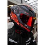 LS2 Rapıd 2 Race Xtreet Mat Siyah-Kırmızı Kask