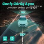 360 Botslab G500H Pro ADAS Ön 3K QHD -Arka 1080P FHD 150° Açı WiFi+GPS Gece Görüşlü Araç İçi Kamera - Görsel 5