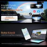 +360 Botslab G980H Pro ADAS Ön Gerçek 4K UHD Arka 2K QHD 170° Geniş Açı Gps+WiFi Araç İçi Kamera + Park Modu - Görsel 7