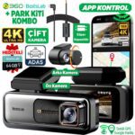 +360 Botslab G980H Pro ADAS Ön Gerçek 4K UHD Arka 2K QHD 170° Geniş Açı Gps+WiFi Araç İçi Kamera + Park Modu