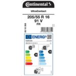 Continental 205/55 R16 91V Conti Ultra Contact Oto Yaz Lastiği (Üretim Yılı: 2025) - Görsel 2