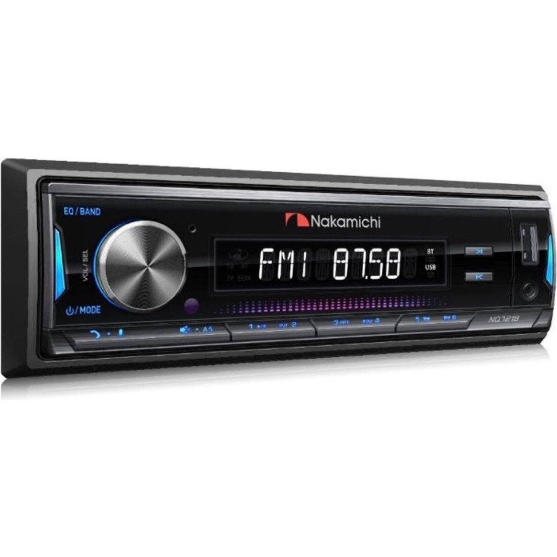 110000946004361.jpg Nakamichi NQ-721BE 2 Amfi 4VOLT Rca Çıkışlı Profesyonel Oto Teyp Rgb Işıklı Bluetooth-Usb Tesisat Teyibi - Görsel 1