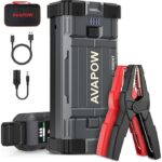 Avapow A28 23800MAH 3000A Zorla Çalıştırma Işlevli (2V'DEN Düşük Aküyü Çalıştıran) Jump Starter Taşınabilir Akü Takviye Kiti (Powerbank + LED Işık)