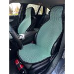 Meka Part Oto Koltuk Koruyucu Kılıf 2 Parça Universal Ön Koltuklar Yeşil Beyaz %100 Pamuk - Görsel 2