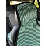 Meka Part Oto Koltuk Koruyucu Kılıf 2 Parça Universal Ön Koltuklar Yeşil Beyaz %100 Pamuk - Görsel 4