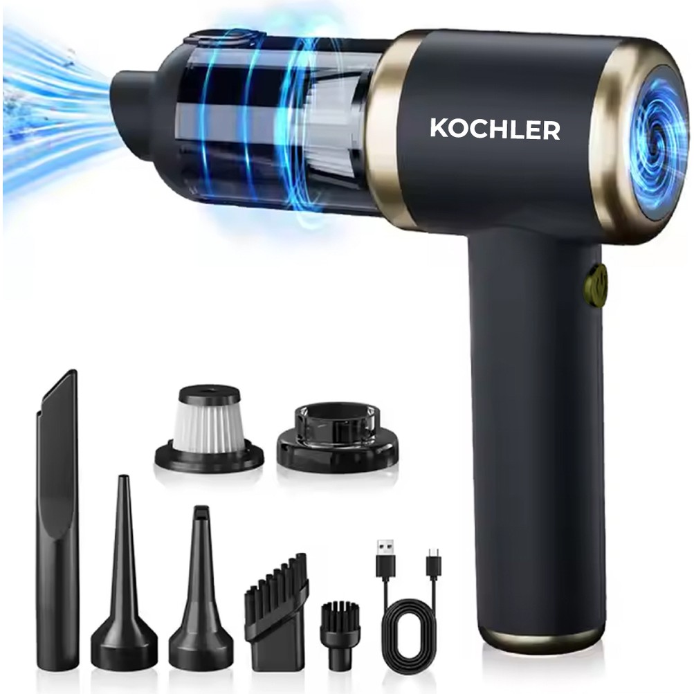 110000957196371.jpg Kablosuz Şarjlı Çok Fonksiyonlu El Süpürgesi - Güçlü Emiş & Üfleme Özellikli Araç Süpürgesi - Görsel 1