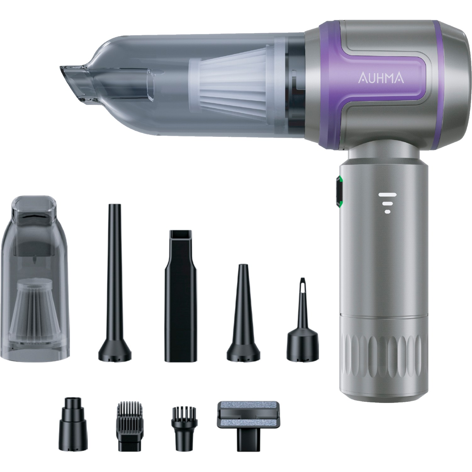 110000957448319.jpg Auhma Ahv-09 Kablosuz Taşınabilir Araç Içi El Süpürgesi | 15000PA Güçlü Vakum | 4’ü 1 Arada Çok Amaçlı Temizlik - Görsel 1