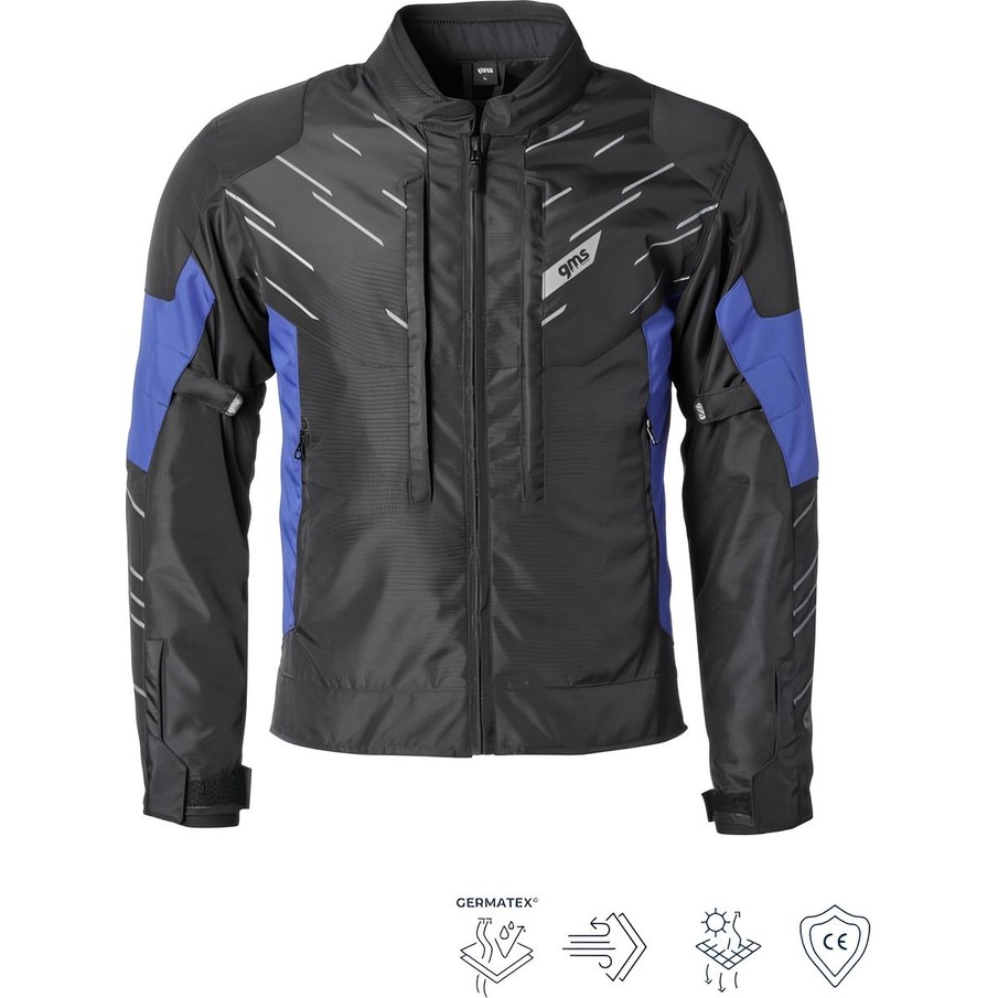 110000960221425.jpg GMS Kasaı Navy Blue 4 Mevsimlik Korumalı Motosiklet Montu - Görsel 1