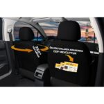 Her Araca Uyumlu Oto Koltuk Kılıfı Tam Set Gofraj / Kırmızı - Görsel 3