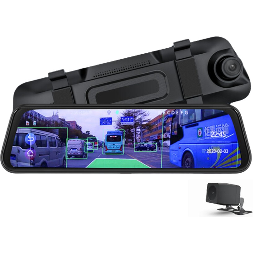 110000965528211.jpg Carlover N8 Pro Geniş Ekranlı Ayna Tipi Araç Içi Kamerası - Görsel 1