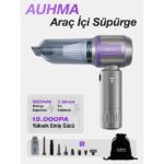 Auhma Ahv-09 Kablosuz Taşınabilir Araç Içi El Süpürgesi | 15000PA Güçlü Vakum | 4’ü 1 Arada Çok Amaçlı Temizlik - Görsel 5
