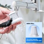 Pratik Şarjlı Süper Güçlü Mini Araç Süpürgesi, Çantalı Taşınabilir Üflemeli El Süpürgesi 15000PA - Görsel 3