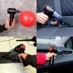 Pratik Şarjlı Süper Güçlü Mini Araç Süpürgesi, Çantalı Taşınabilir Üflemeli El Süpürgesi 15000PA - Görsel 4