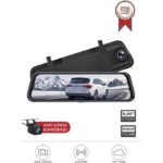 Lenovo V7AHD Siyah 1080P Araç Içi 9.6inç Dokunmatik Dikiz Ayna Gece Görüşü Ön ve Arka Araç Kamerası