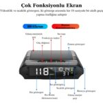 Multizone Tır Kamyon ve Arabalar Için Uyumlu Gps Hız Göstergesi Güneş Enerjili Hız Ölçer - Görsel 4