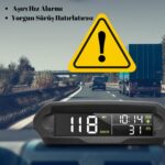 Multizone Tır Kamyon ve Arabalar Için Uyumlu Gps Hız Göstergesi Güneş Enerjili Hız Ölçer - Görsel 5