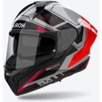 Aıroh Matryx Rocket Red Fluo Gloss Kask